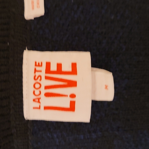 LACOSTE LIVE check wool knit jacket - Picture 9 of 13